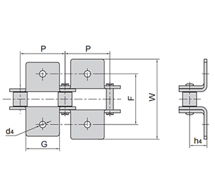 雙節(jié)距輸送鏈附件-K--1